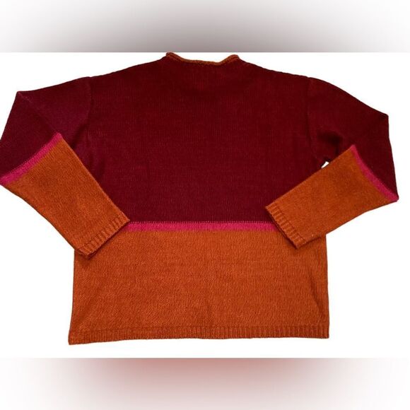 Deux Par Deux Orange Sweater Size 14 - Picture 4 of 5